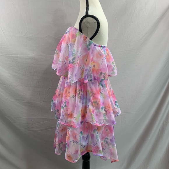 Boho Floral Print Layer Hem Cami Dress - Picture 8 of 10